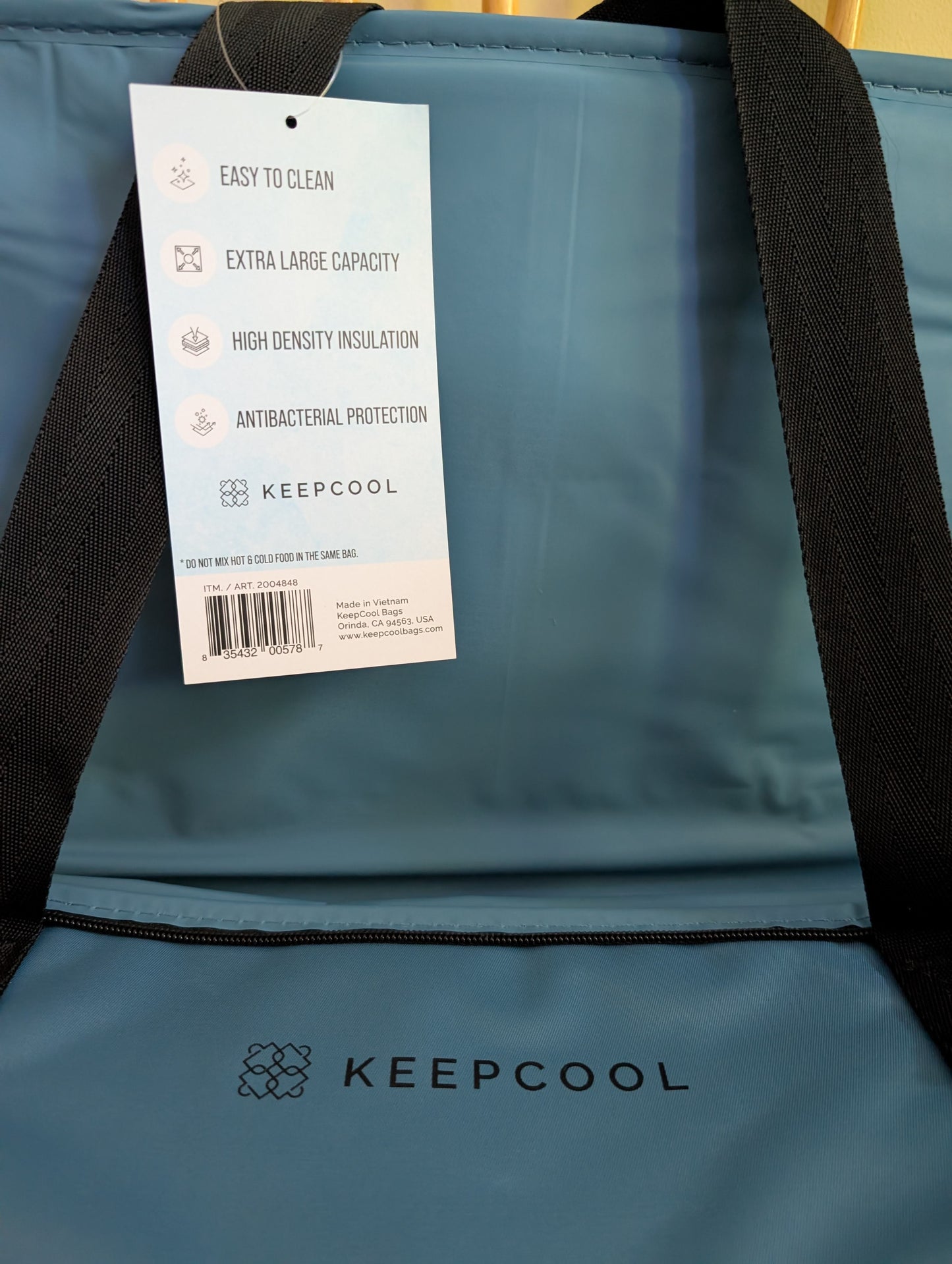 KeepCool Shopping Cooler Tote Bag (Blue)
