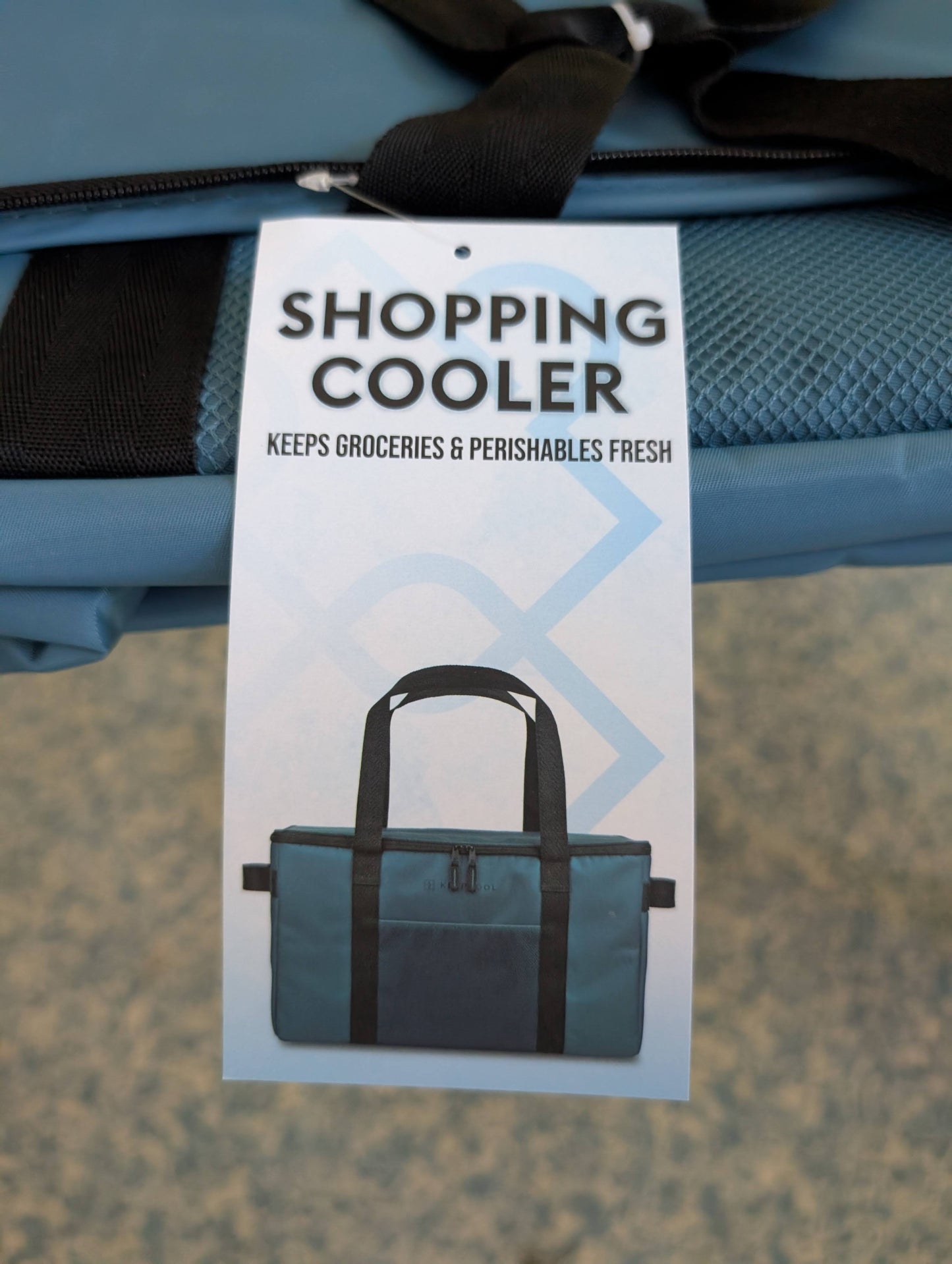 KeepCool Shopping Cooler Tote Bag (Blue)