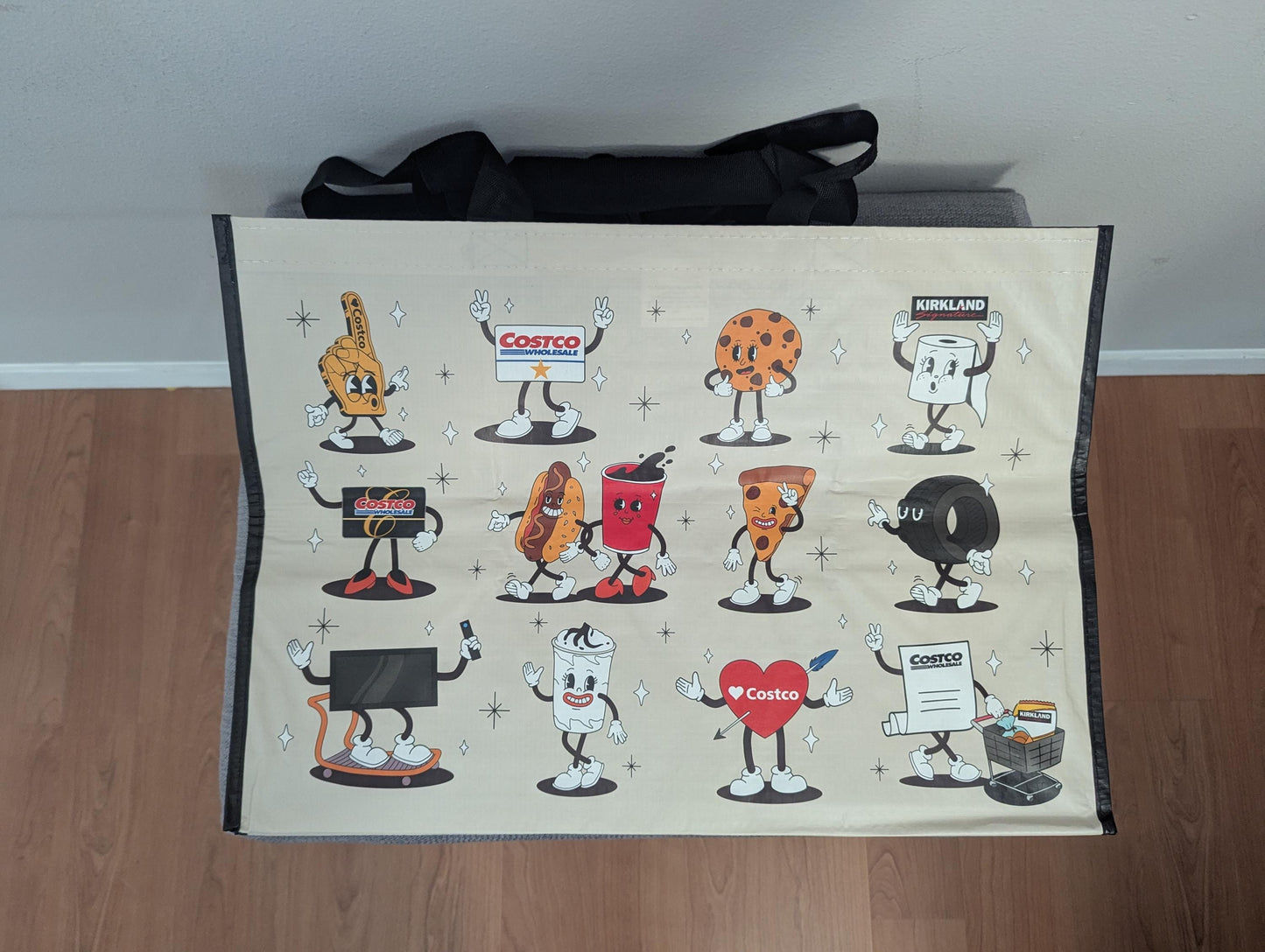 Limited Edition! Costco Cartoon Character Reusable KeepCool Heavy Duty Tote Bag