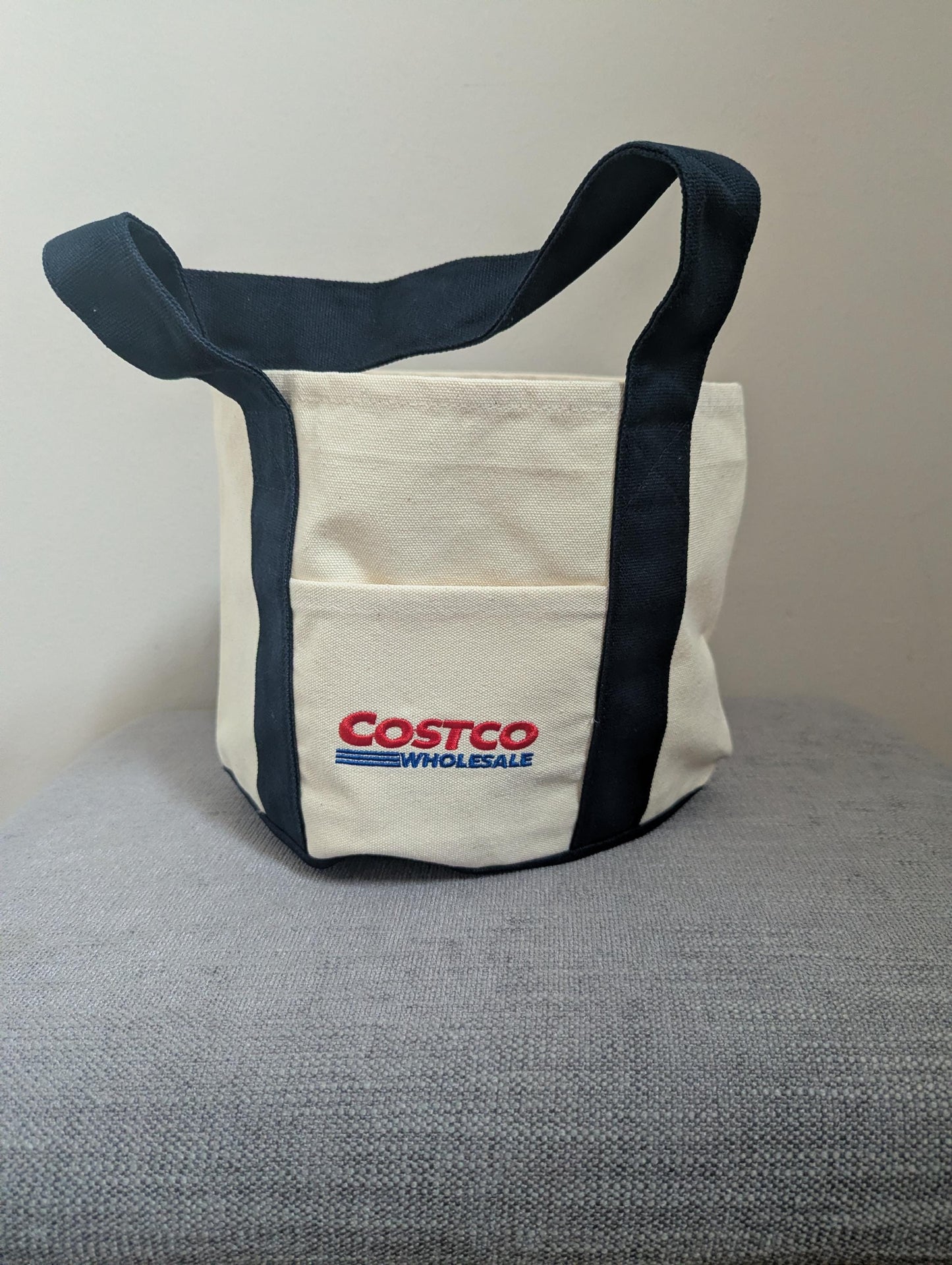 Costco Classic Mini Canvas Tote Bag (Navy)