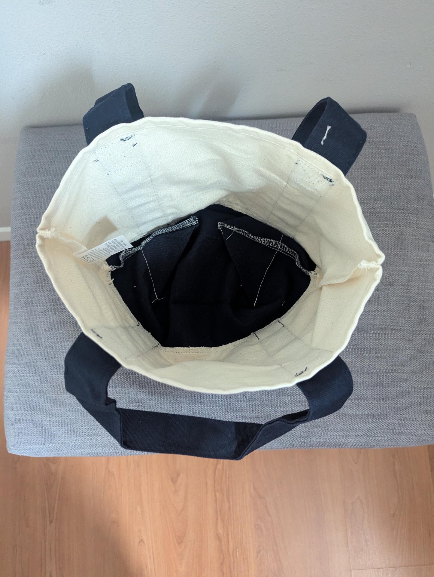 Costco Classic Mini Canvas Tote Bag (Navy)
