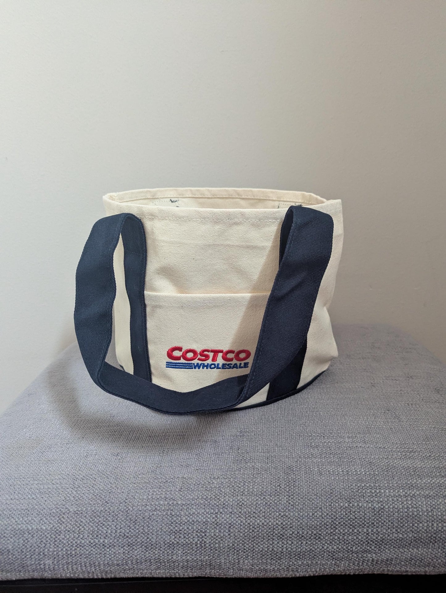 Costco Classic Mini Canvas Tote Bag (Navy)